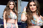Tara Sutaria in sultry co-ord set nails boho look with jhumkas and nose ring, see pics